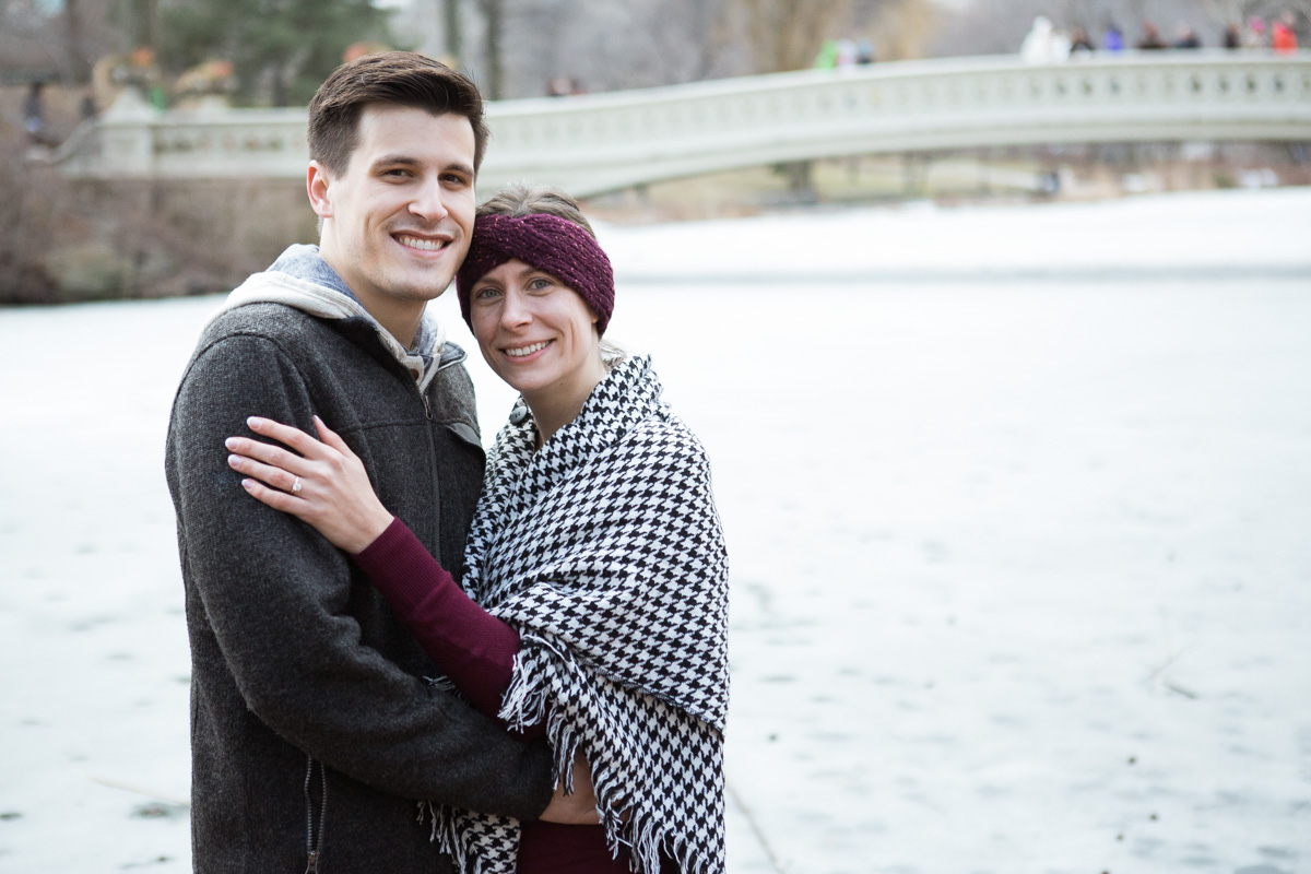 Bow bridge Central Park surprise proposal]– photo[5]