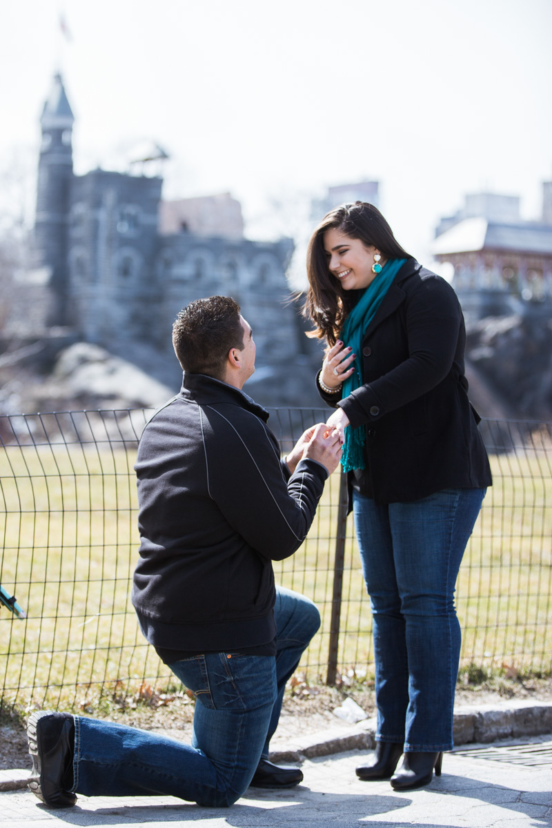 [Secret proposal in Central Park by Belvedere Castle]– photo[1]