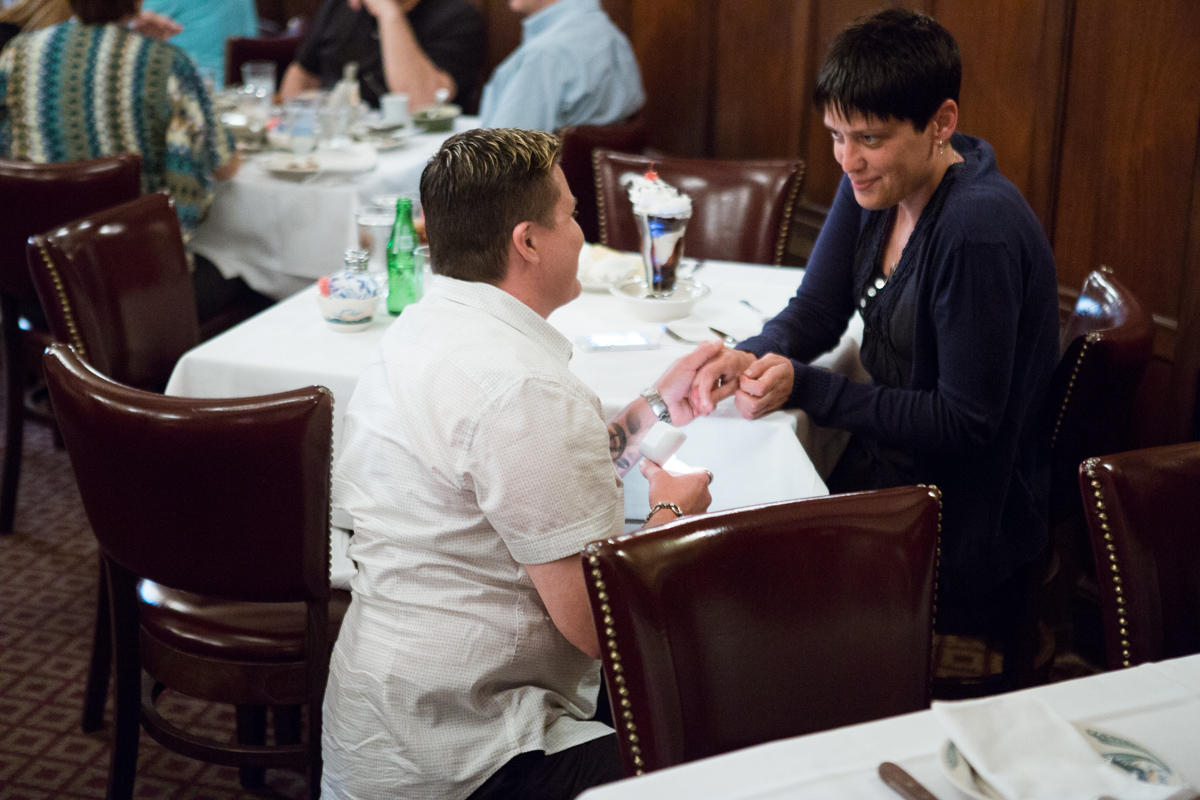 [Proposal at Peter Lugers Steakhouse]– photo[1]