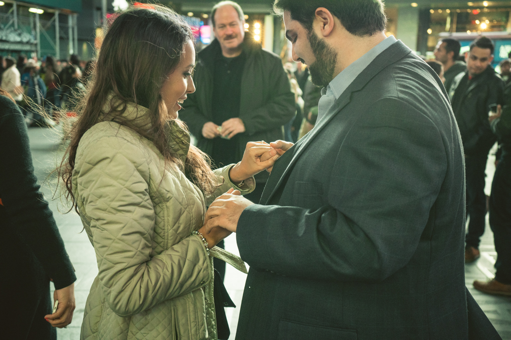 Times Square Marriage proposal New York City