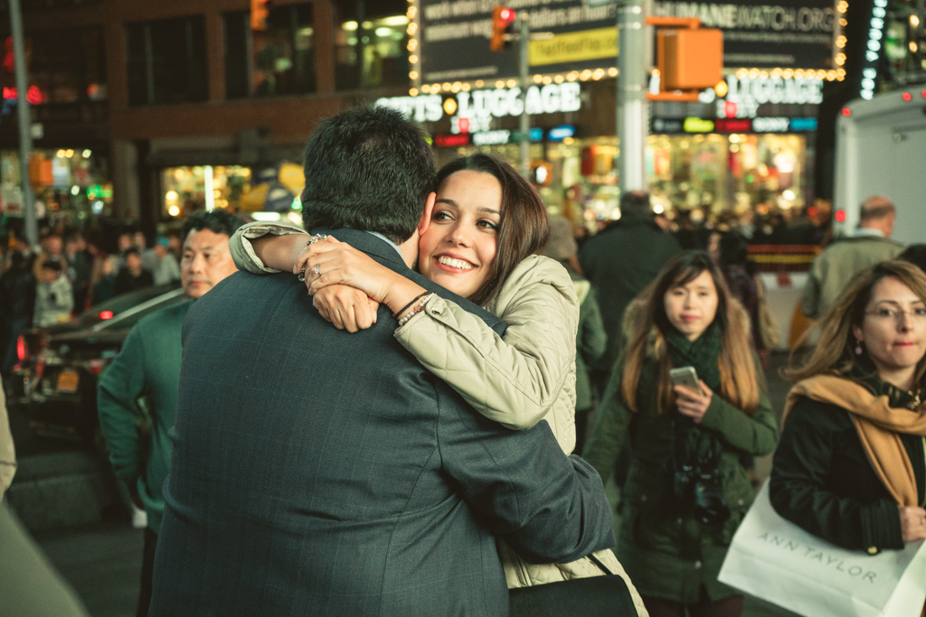 Times Square Marriage proposal New York City