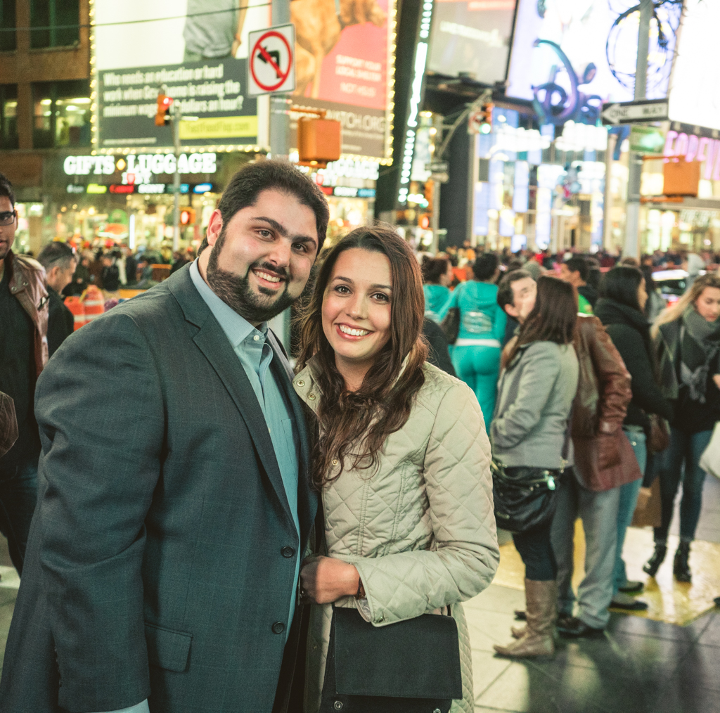 Times Square Marriage proposal New York City