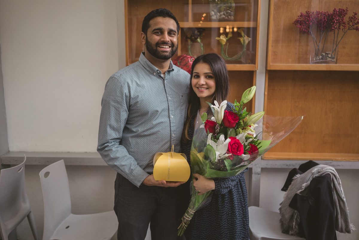 Surprise Marriage proposal at the Dominique Ansel Bakery. Soho NYC