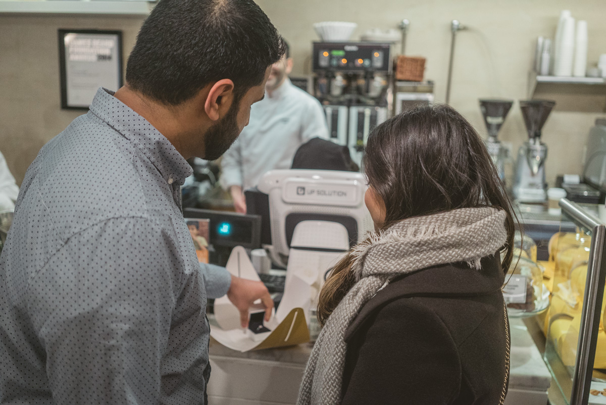 Surprise Marriage proposal at the Dominique Ansel Bakery. Soho NYC