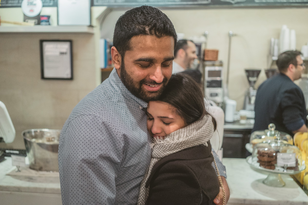 Surprise Marriage proposal at the Dominique Ansel Bakery. Soho NYC