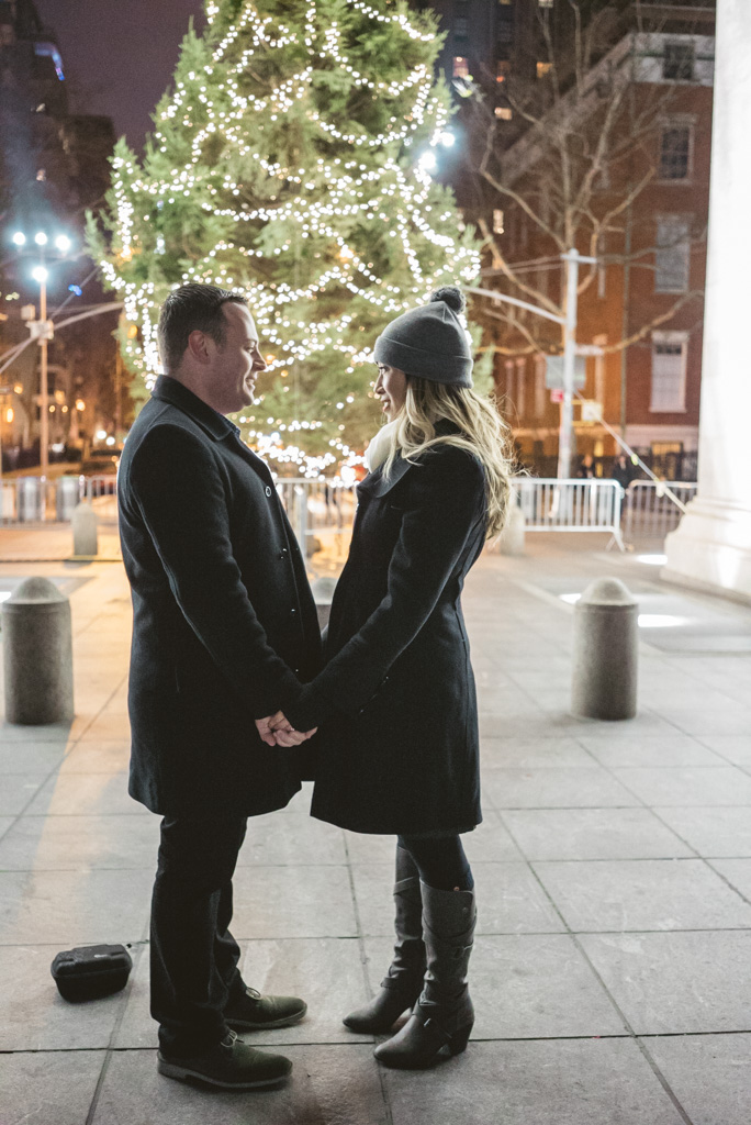 Washington Square Marriage proposal New York City