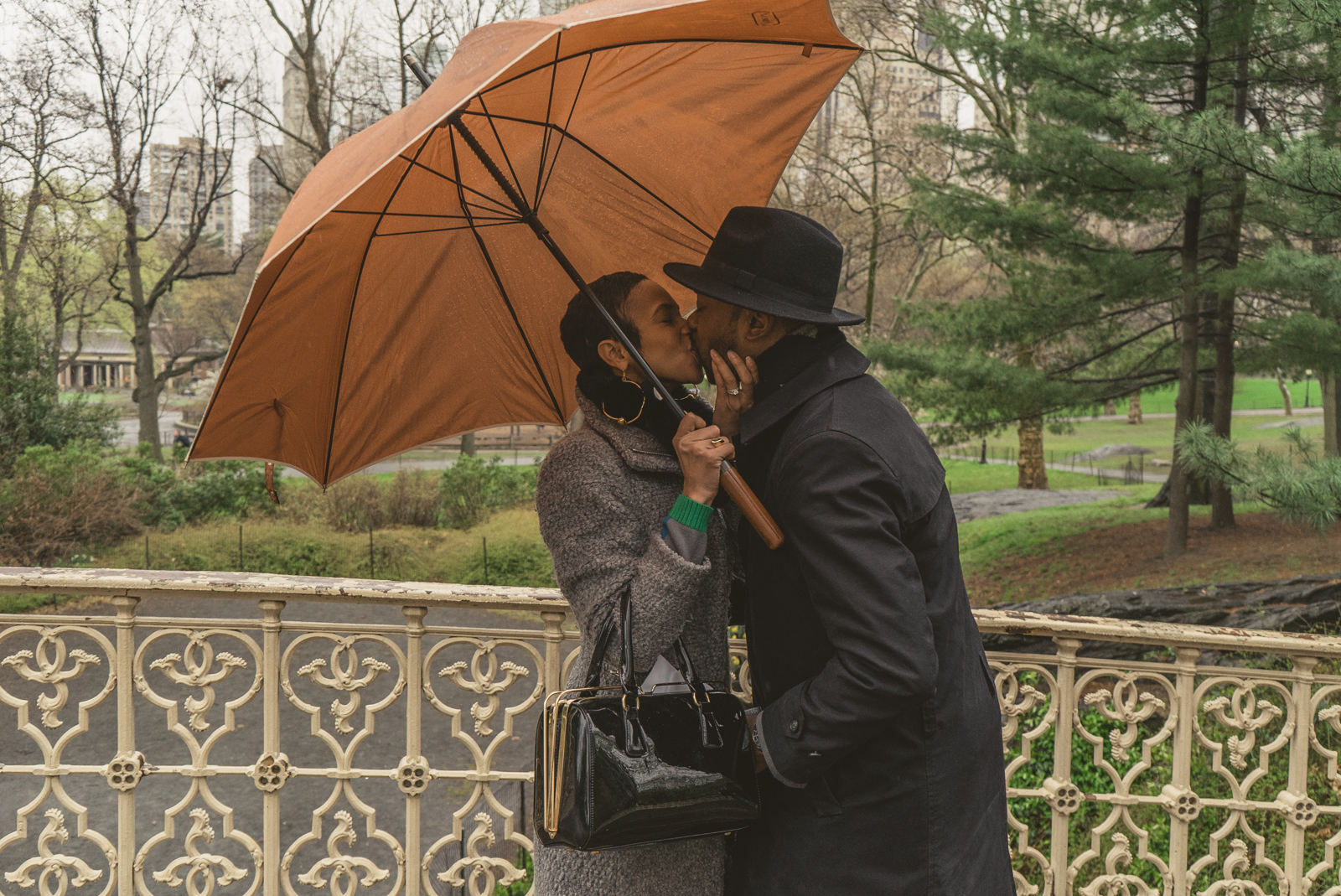 Pine Bank bridge Central Park Marriage Proposal
