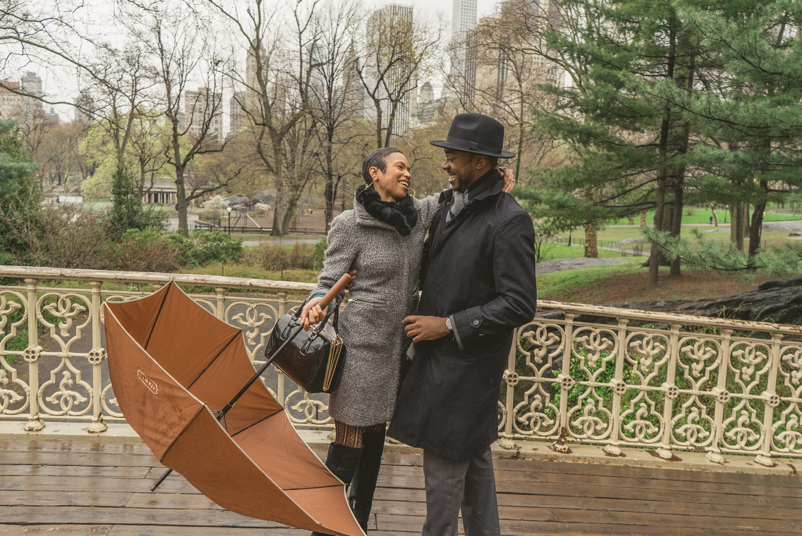 Pine Bank bridge Central Park Marriage Proposal
