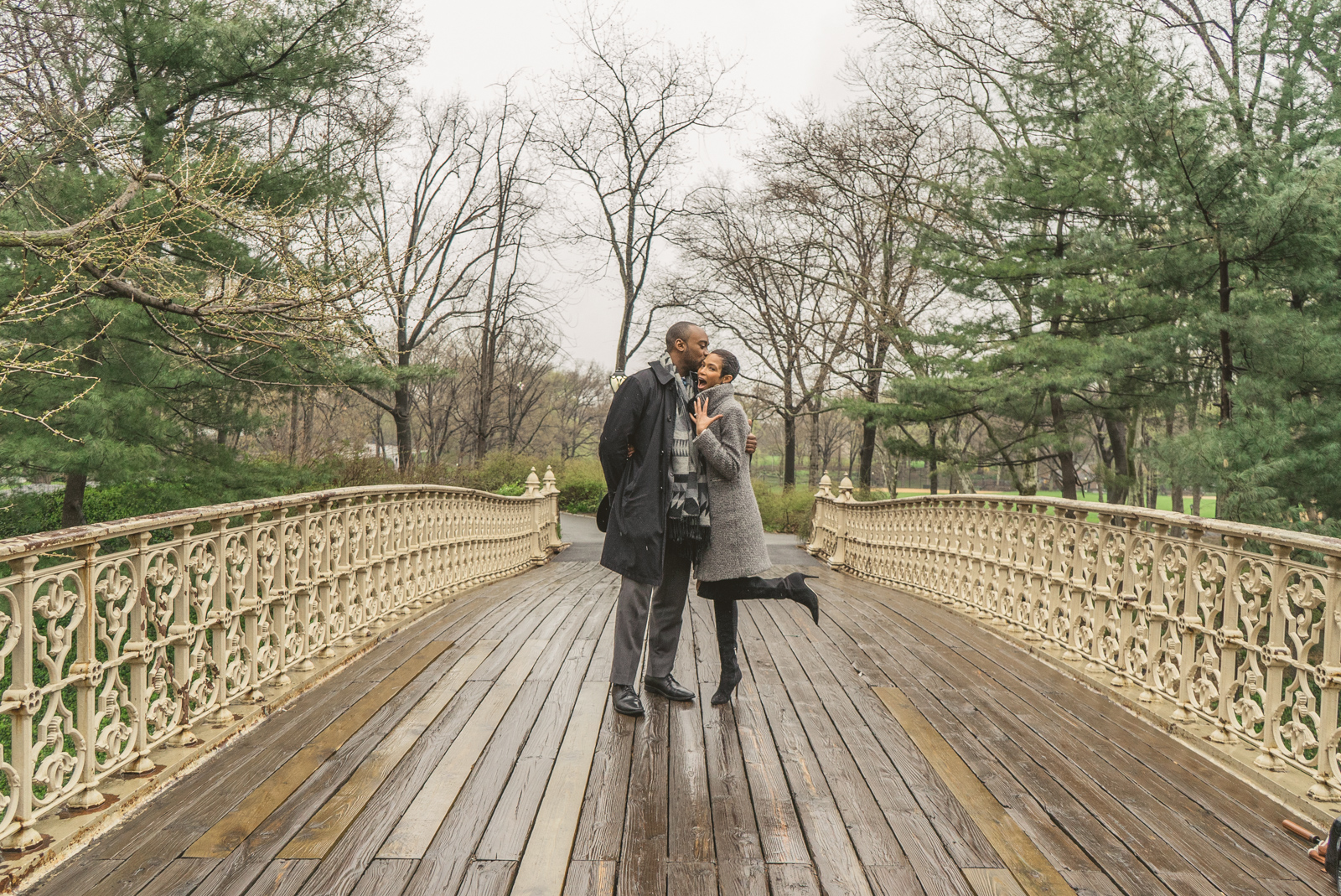 Pine Bank bridge Central Park Marriage Proposal