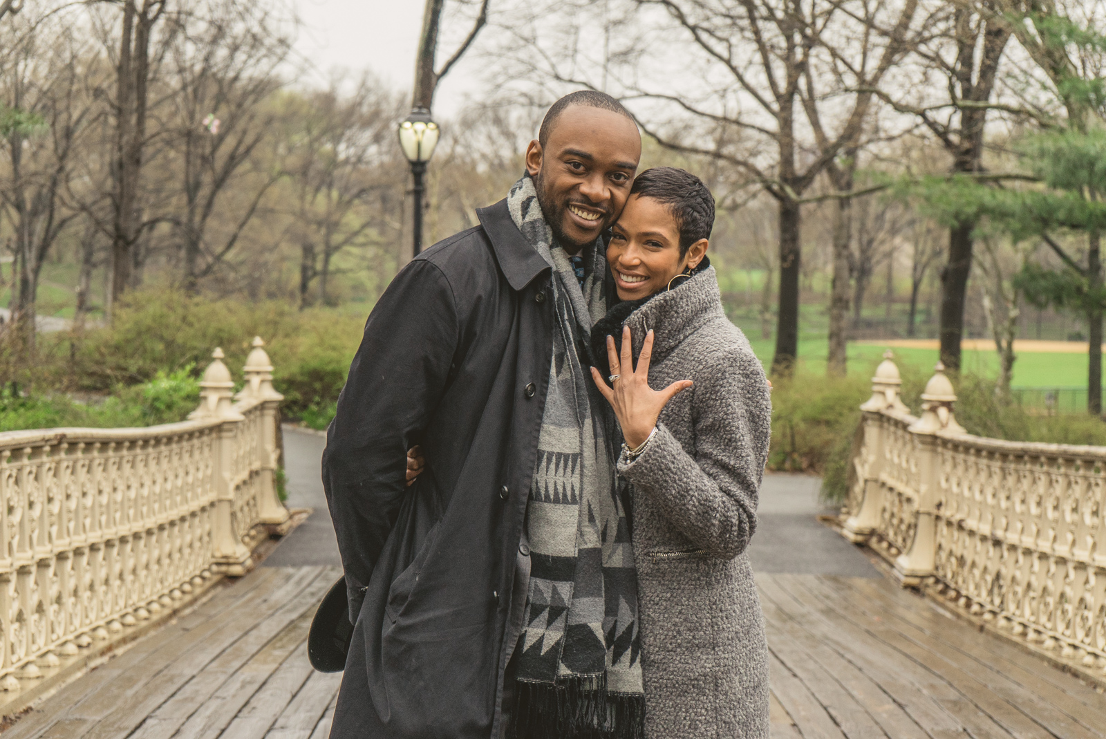 Pine Bank bridge Central Park Marriage Proposal