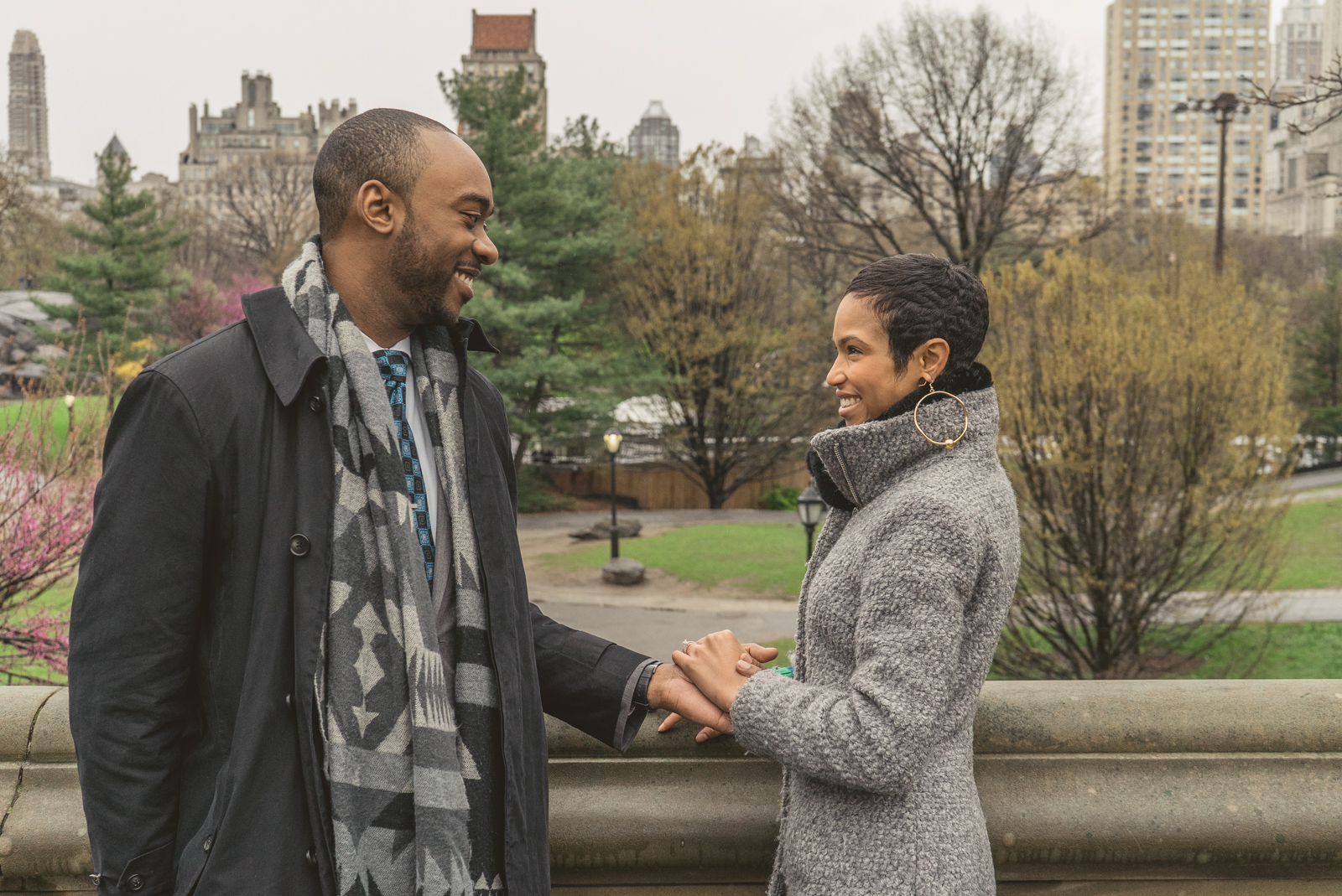Pine Bank bridge Central Park Marriage Proposal
