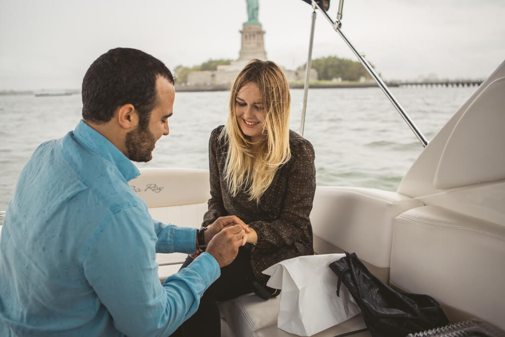 Statue of Liberty marriage proposal