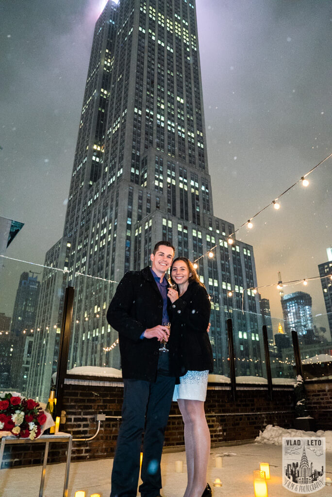 marriage proposal at empire state building
