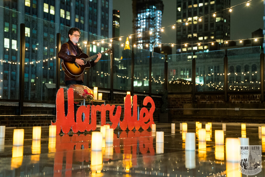 Proposing on Rooftop in New York, best idea for surprise proposal