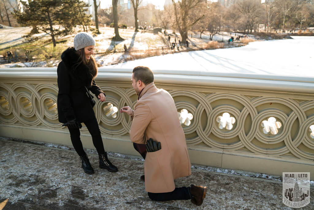 Proposal on Bow Bridge in Central Park
