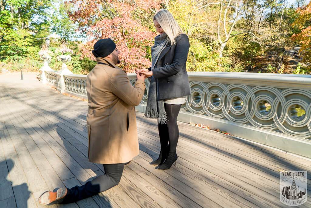 Proposal spots in Central Park, Bow Bridge