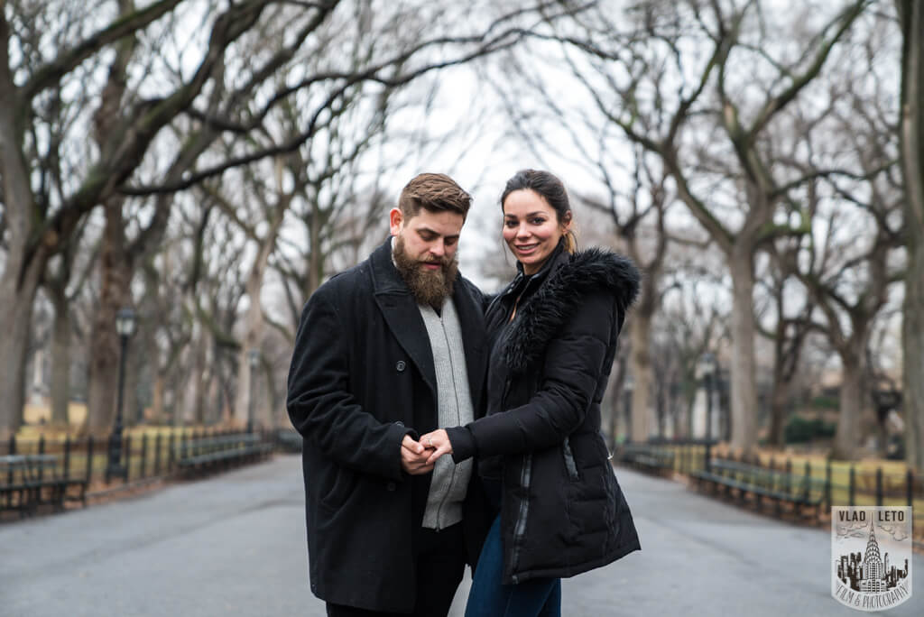 Engagement photography in Central Park