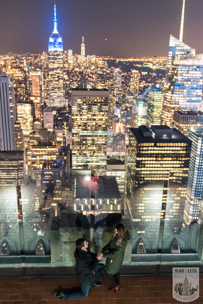 top of the rock proposal photographer