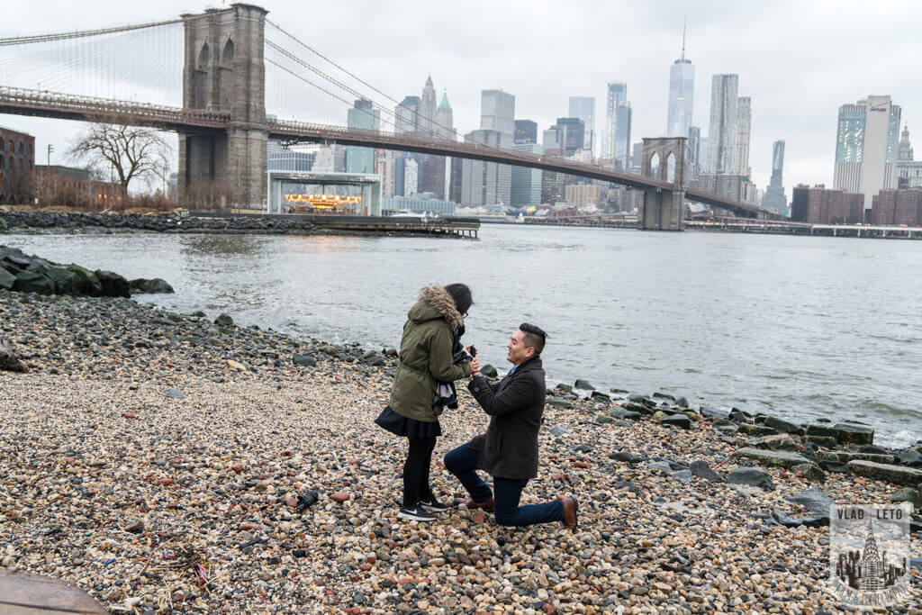 Brooklyn bridge proposal photo