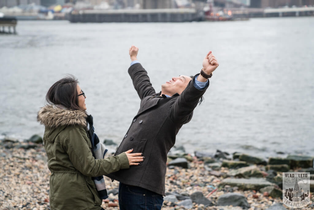 proposal spot near brooklyn bridge