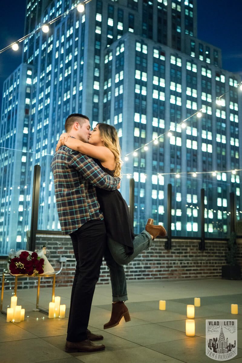 Rooftop for proposal in New York