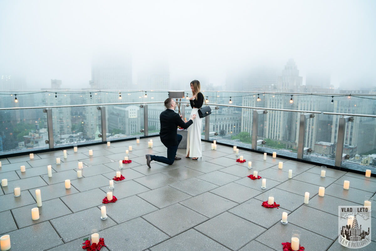 I proposed on a rooftop in nyc