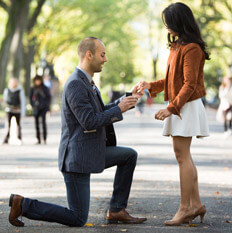 Marriage Proposal at the Mall at Central Park (Ava and Mason)