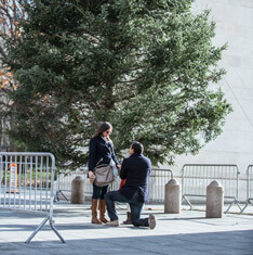 Secret Proposal at Washington Square Park (Matthew and Sofia)