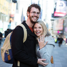 New York Times Square Secret Proposal (Katrin and Michael)