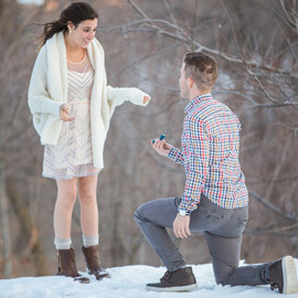 Surprise Proposal in Central Park near West 100th street (Jim and Jasmine)