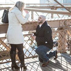 Marriage Proposal at Brooklyn Bridge (Martha and Simon)