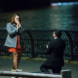 Surprise Proposal by Brooklyn Bridge (Jameson and Lilit)