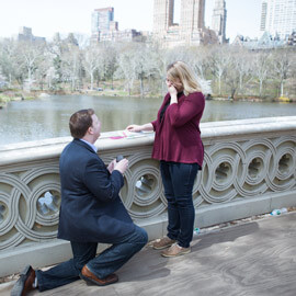 Bow Bridge marriage proposal