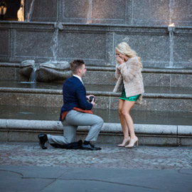 Marriage Proposal by Plaza Hotel