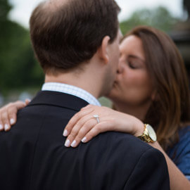 Central park wedding proposal by the Lake