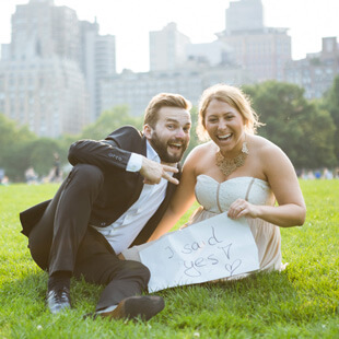 Gapstow Bridge marriage proposal in Central Park