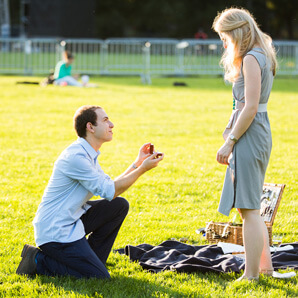 Central Park marriage proposal