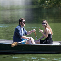 Central Park Marriage Proposal on a raw boat