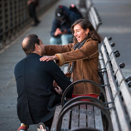 Brooklyn Promenade marriage proposal.