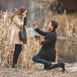 Central Park Marriage proposal under Gapstow bridge