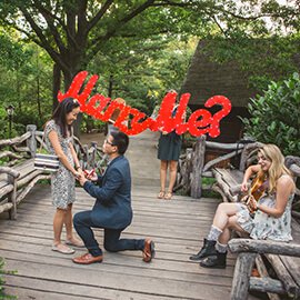 Jonathan and Kit Proposal in Central Park July 2016