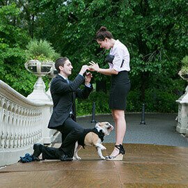 Bow Bridge Marriage Proposal