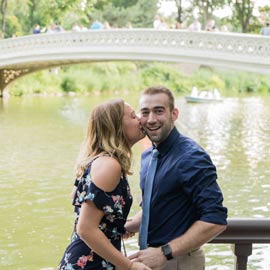 Ben and Kristen Surprise proposal by Bow bridge