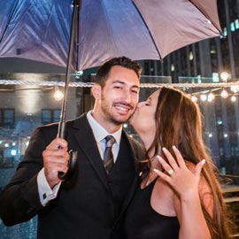 Rooftop Proposal with Empire State Building view