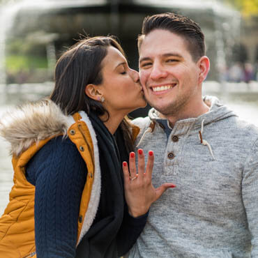 Bow Bridge view surprise proposal