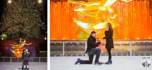 rockefeller center proposal on ice