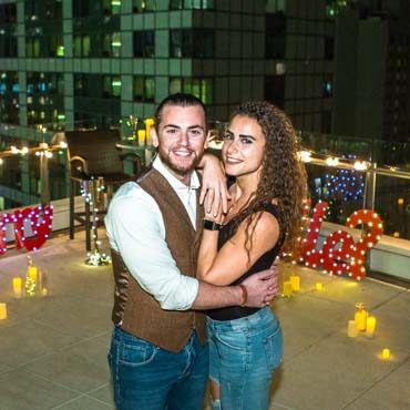 Private Rooftop Marriage Proposal