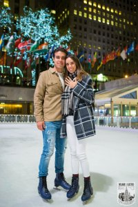 Marriage proposal Rockefeller Center