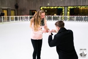 PROPOSE AT THE RINK AT ROCKEFELLER CENTER IN NYC
