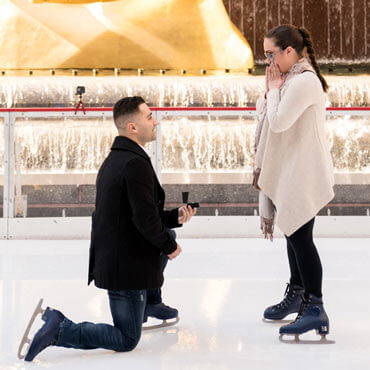 Photo Proposal at the Rink at Rockefeller Center | VladLeto